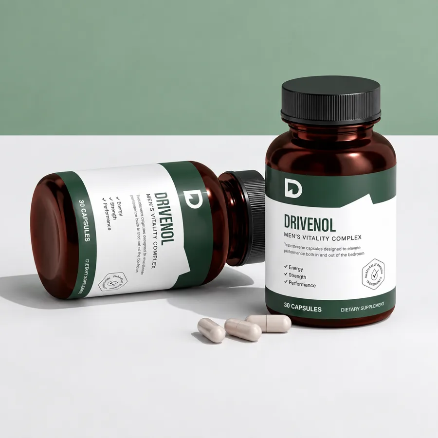 Two bottles of Drivenol Men's Vitality Complex